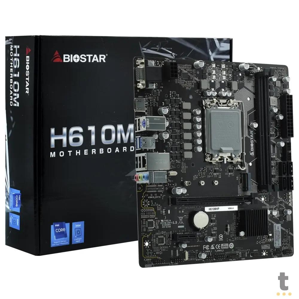 Placa Mae Biostar H610M Lga 1700 Ddr4 Hdmi USB 3.2 M.2 (12a e 13a Geração) - H610MHP Truedata